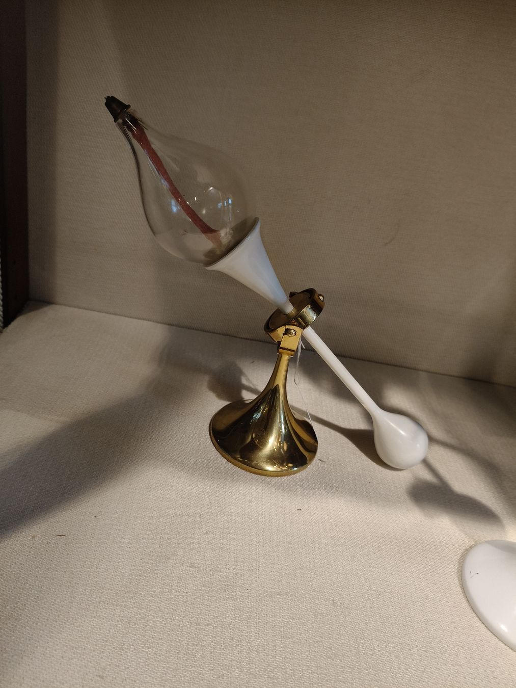 Lampade: FREDDIE ANDERSEN. Öllampen, 1 Messing, "Clear Drops", herges – Usato da Zwingen venduto da inf_2blh