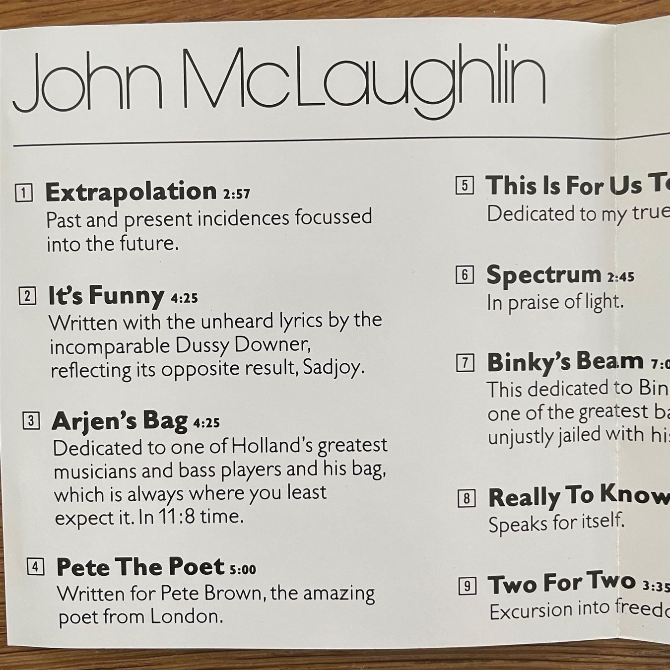 CD: John McLaughlin extrapolation (CD) Jazz – Usato da Zug venduto da Mirare9 4