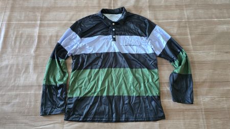 Langarm Herren Poloshirt - XXL - mit Blockstreifen ♂️