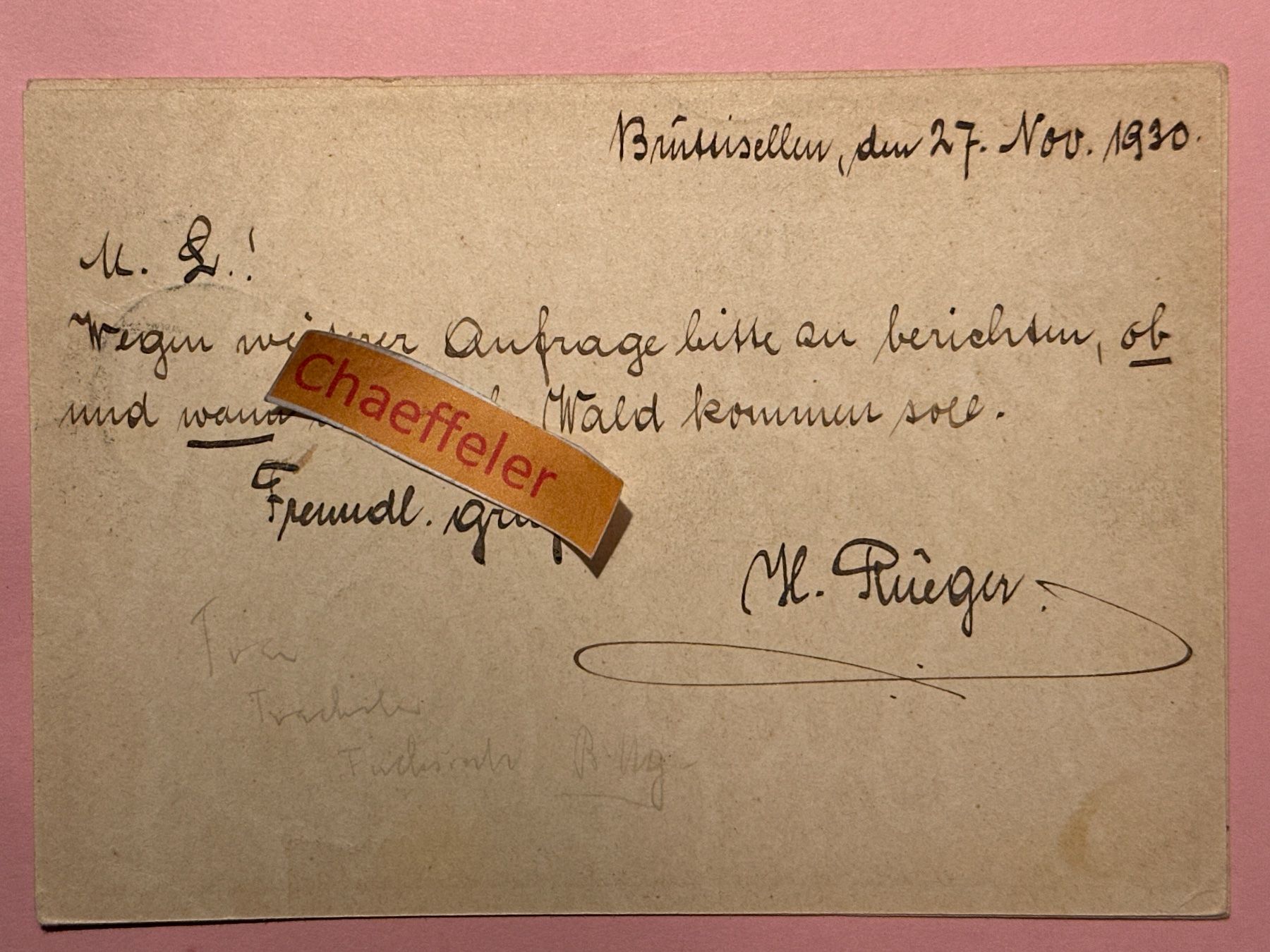 Cartoline postali: Postkarte Lugano 1931 – Usato da Zürich venduto da Chaeffeler 1