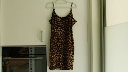 Shein Leopard Kleid schwarz braun Minikleid