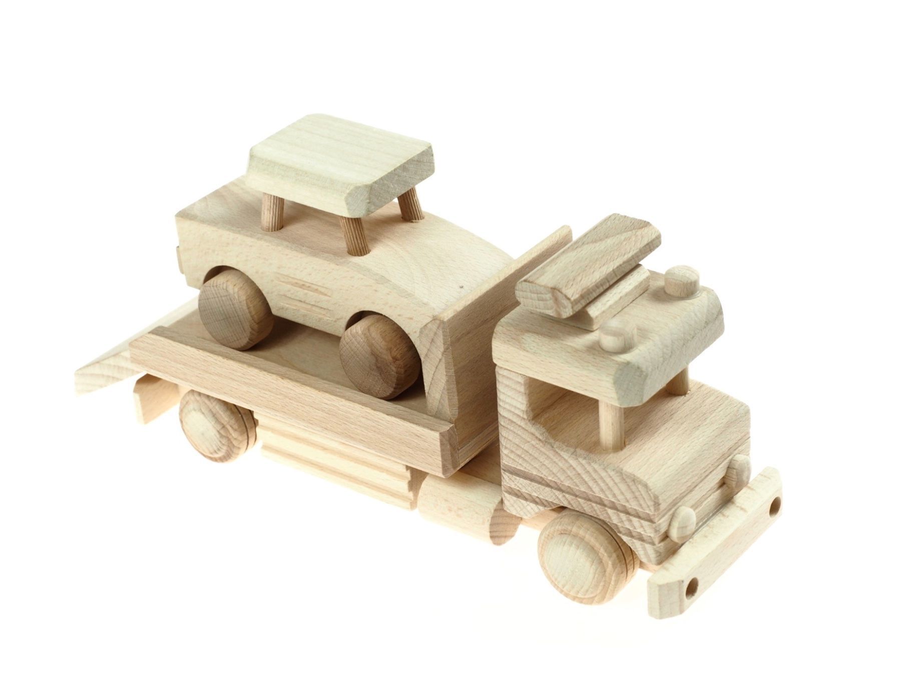 Giocattoli: Autotransporter aus Holz mit Holz-Auto – Nuovo e nell'imballaggio originale da Buchs Zh venduto da bar_7kk7 2