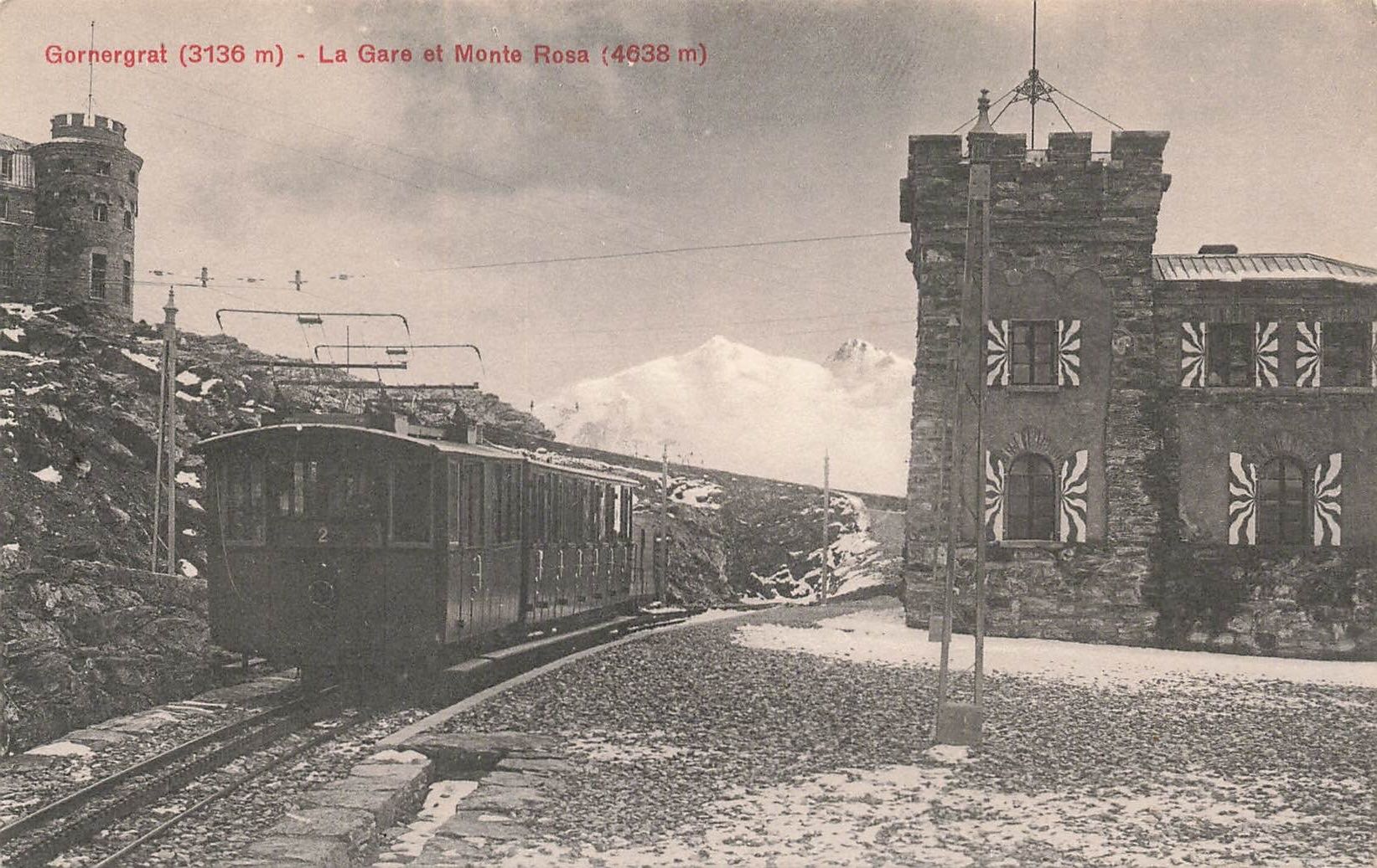 Cartes postales: Gornergrat VS Bahnhof Gornergrat und Monte Rosa Bahn – D'occasion à Biasca par Blenio71