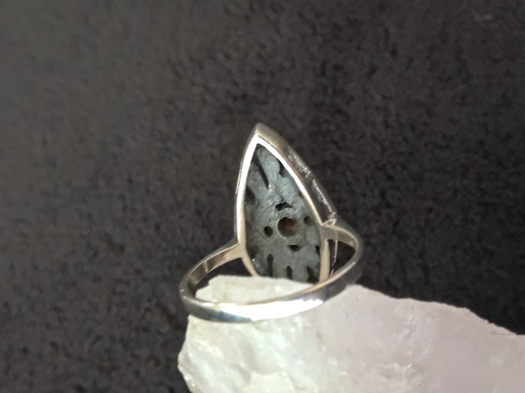 Anelli: Ring Silber 925 mit dunkelrotem Stein – Usato da Istighofen venduto da Ringparadies 1