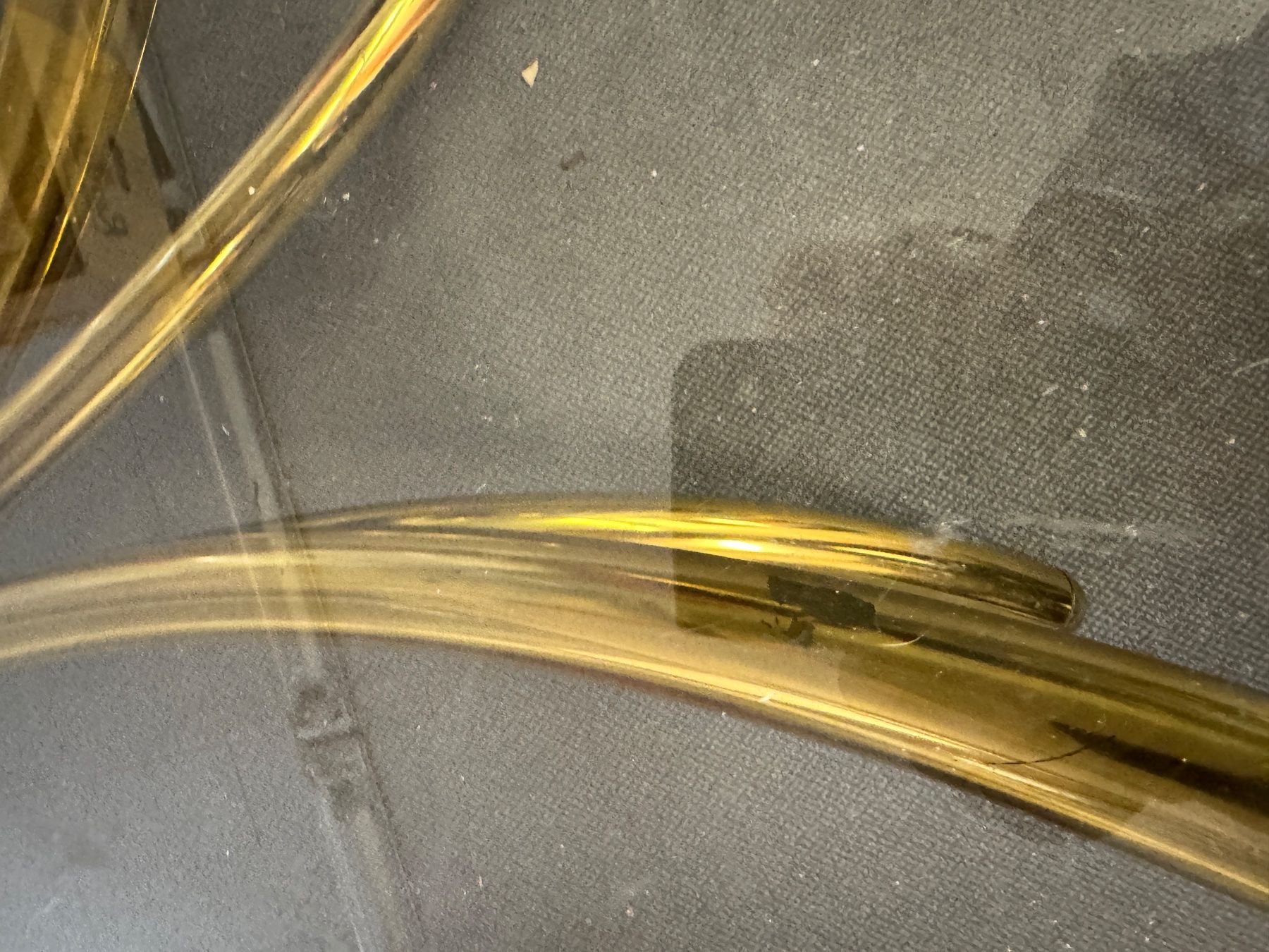Tavoli: Eleganter Glastisch mit goldenem Gestell – Usato da Basel venduto da sch_9g6x 4