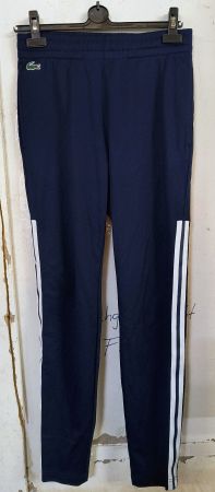 Lacoste Sporthose, marineblau mit Streifen, Grösse XS