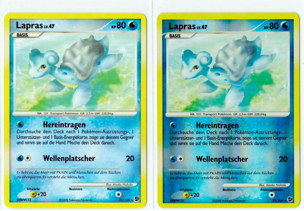 Pokémon Sammelbilder & Trading cards: Lapras Rare & Reverse Holo 21 – Gebraucht aus Zürich von PACE79
