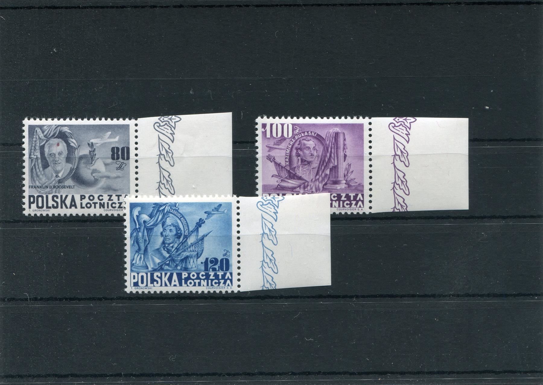Tutti i francobolli: Polen Mi Nr. 515-7 postfrisch – Usato da Winterthur venduto da Kyoung