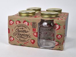 4x Bormioli Rocco Einmachglas Quattro Stagioni 50 cl