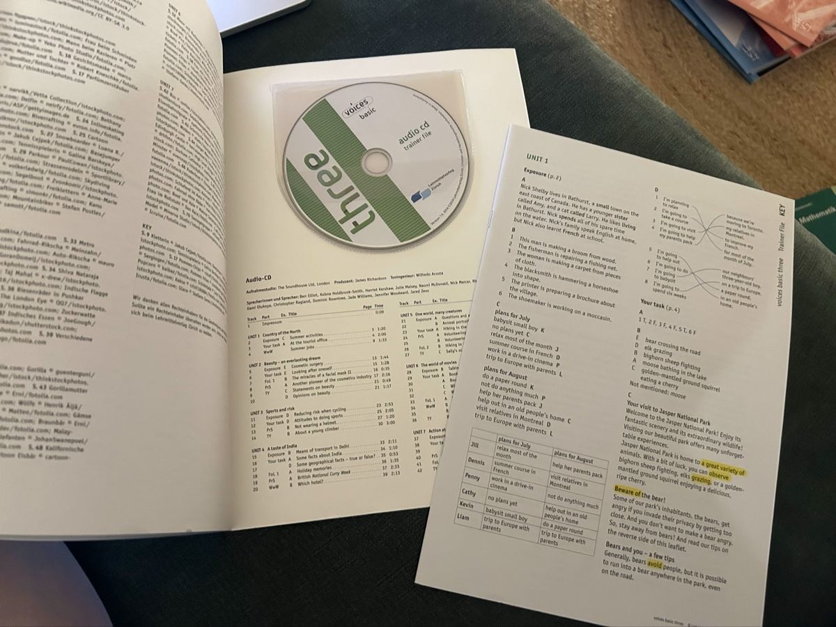 Bücher: Lehrmittel Englisch Voices Basics 3 trainer file – Neu (gemäss Beschreibung) aus Bern von The_One_Salesman 2