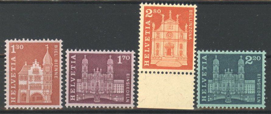Tutti i francobolli: 1963, Ergänzungswerte Baudenkmäler ** – Usato da Willisau venduto da Vollstempel