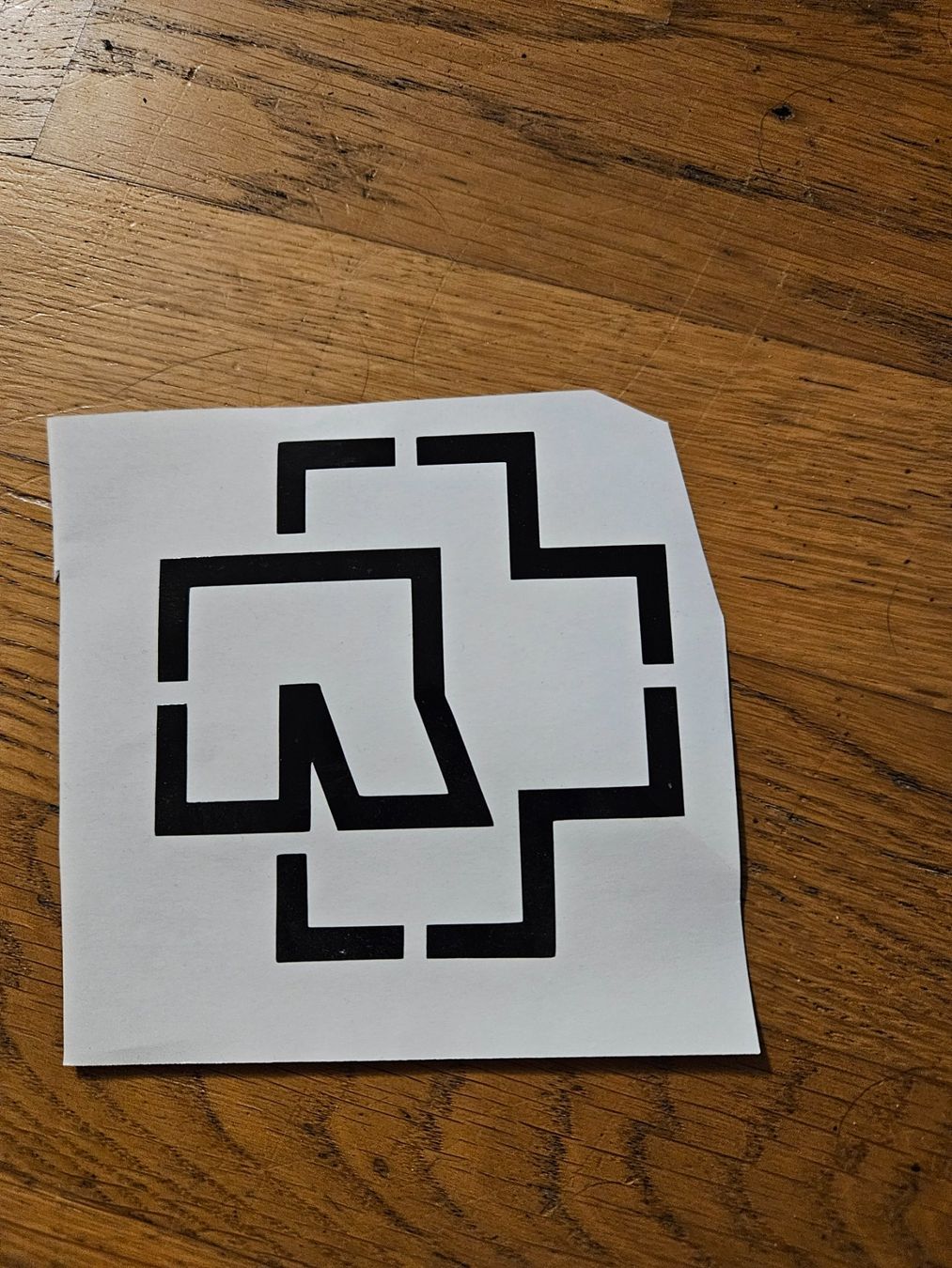 Aufkleber: Aufkleber Rammstein Logo schwarz – Neu und originalverpackt aus Regensdorf von Mischa88