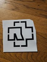 Aufkleber Rammstein Logo schwarz