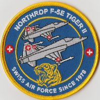 Schweizer Luftwaffe F-5E Tiger II NORTHORP mit Tiger Kopf.