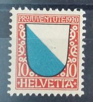 2348E) 1920 Pro Juventute Zürich postfrisch Kt. 27.-