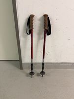 Leki Sport trekking poles red with cork handles pair