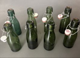 8 grüne Bügelflaschen Bülach, 2.5 dl, gebraucht