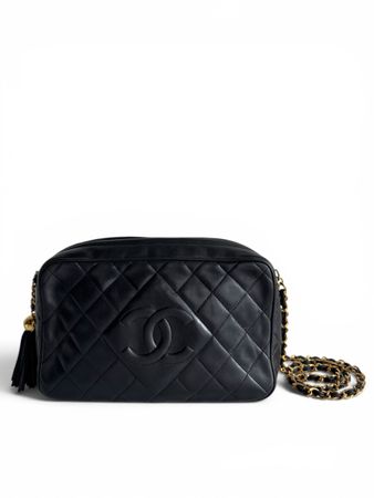 CHANEL Quilted Small Diamond CC Camera Case Tasche