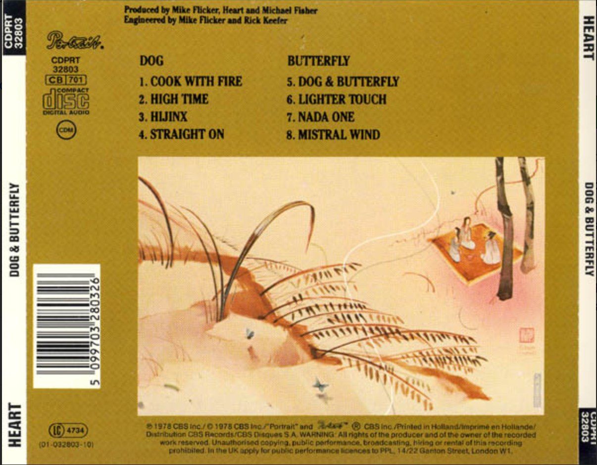 CD: Heart – Dog & Butterfly – Usato da Brunnen venduto da Barfly5 1