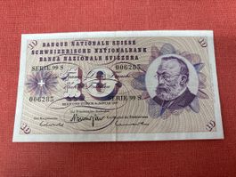Schweizer 10-Franken-Note, Serie 99 S, Jahrgang 1977