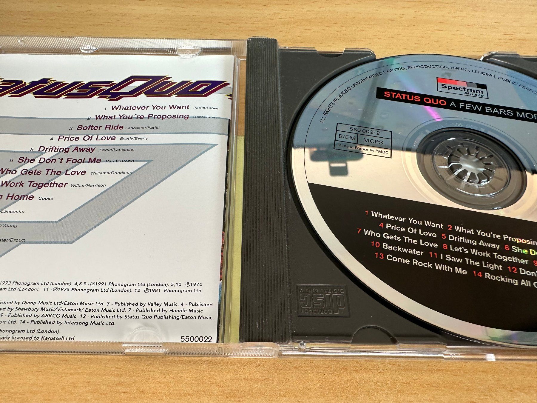 CD: Status Quo – A Few Bars More – Usato da Rikon im Tösstal venduto da Alpenmutz 2