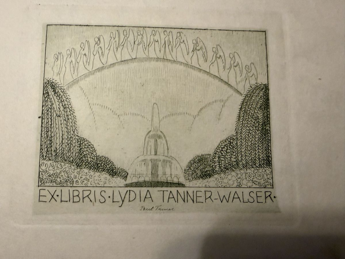 Dipinti: Paul Tanner, Exlibris der Lydia Tanner-Walser, Radierung – Usato da Zürich venduto da mimikiki100 4