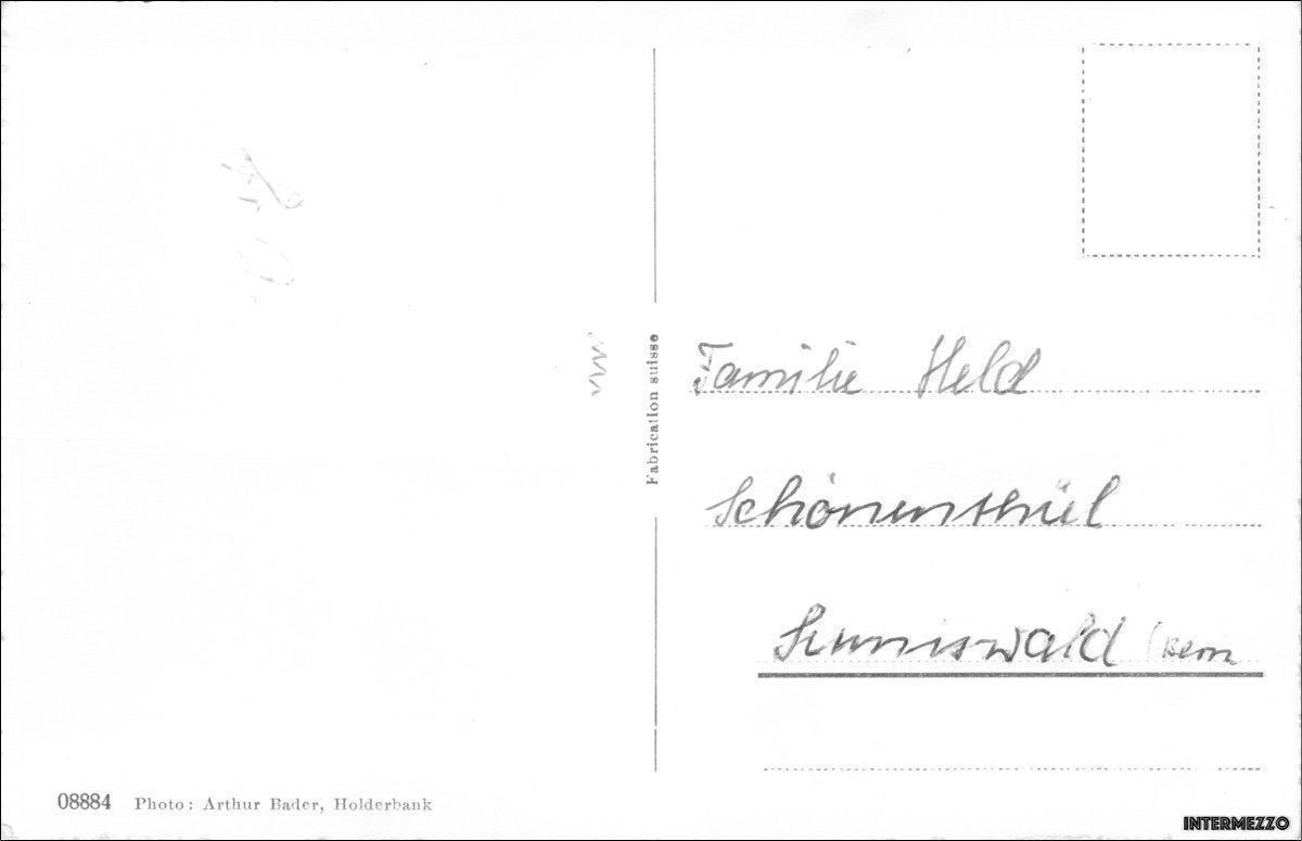 Cartoline postali: Holderbank SO // Dorf // ca. 1950 – Usato da Basel venduto da intermezzo12 1