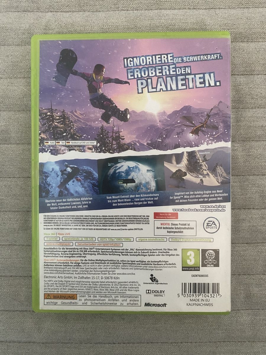Microsoft Giochi: SSX für Xbox 360 – Usato da Thunstetten venduto da Virus_33 2