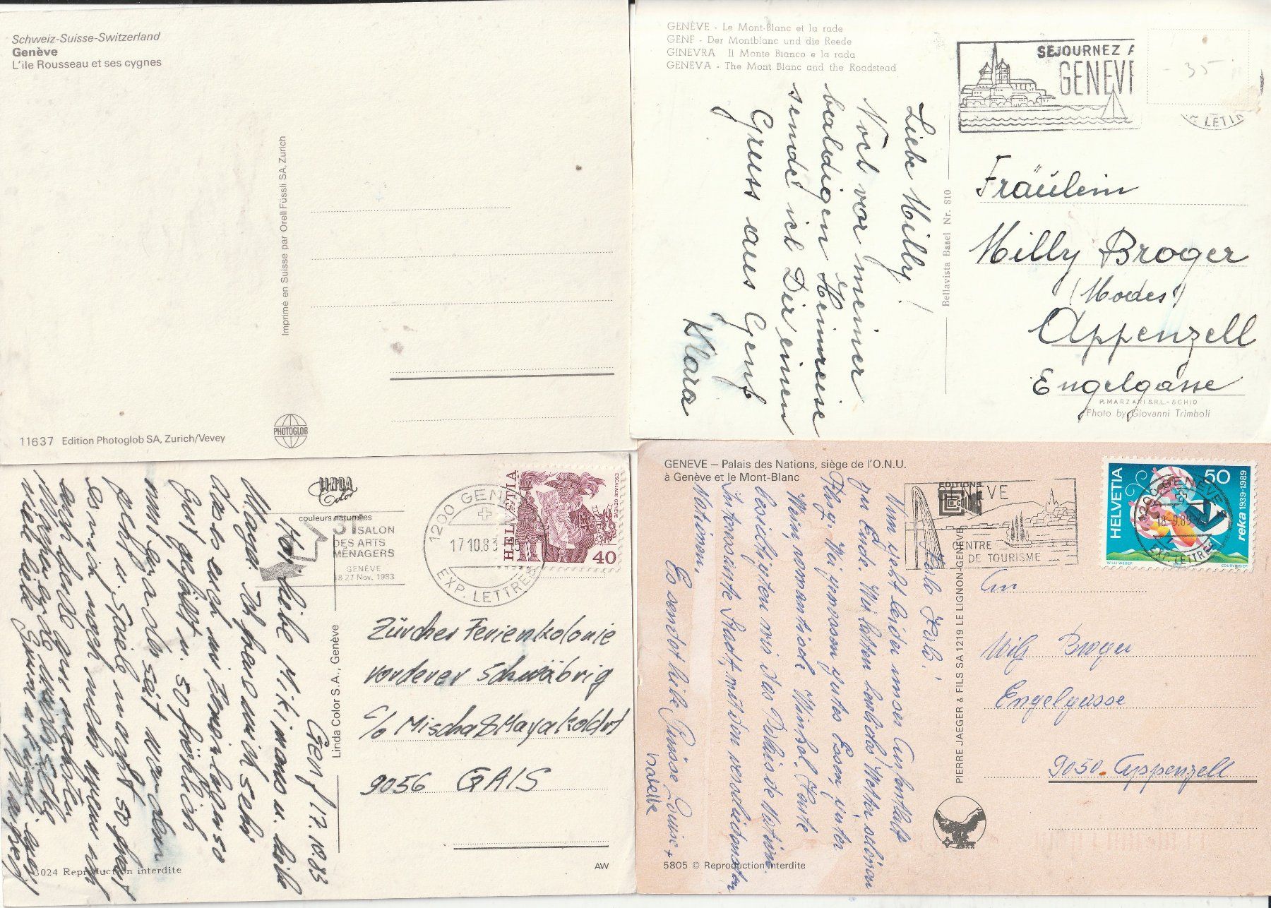 Cartoline postali: 16 Diverse Karten Genf – Usato da Lumbrein venduto da made02 7
