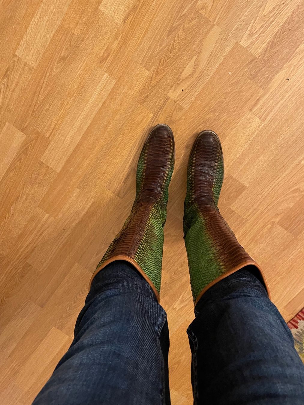 Prada Chaussures femmes: Vintage Prada Python boots green/brown Size 39 (eher 40) – D'occasion à Bern par Rigoler 2