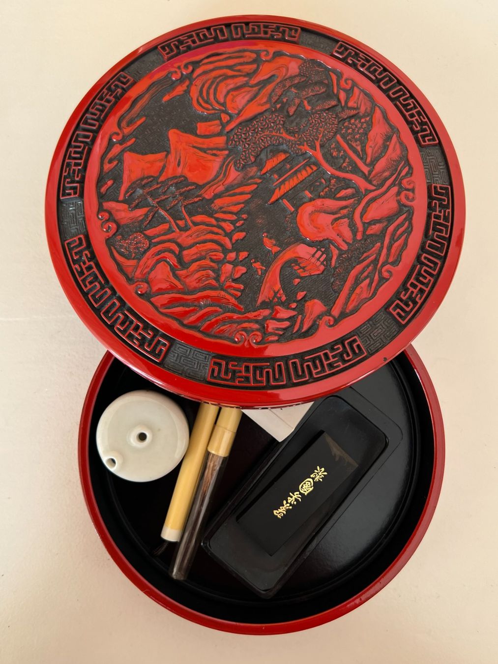 Pennelli: Japanisches Kalligrafie-Set – Nuovo e nell'imballaggio originale da Winterthur venduto da Green-Future