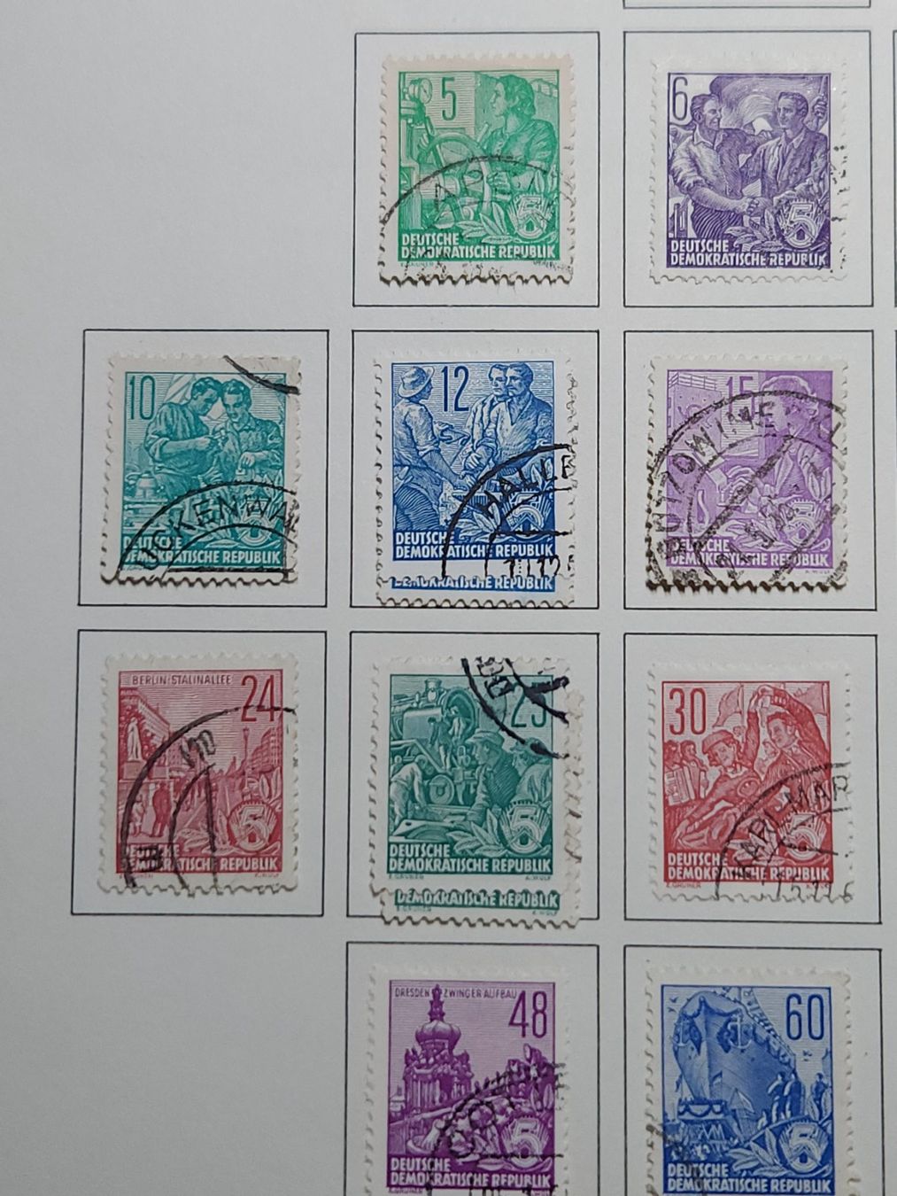 Tutti i francobolli: DDR Nr.405 x-422 x  gestempelt – Usato da Kriens venduto da Nidfeld45 2
