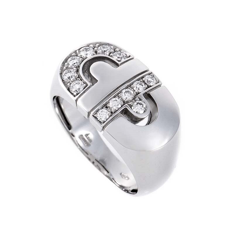 Bulgari Ringe: BVLGARI DEMI PAVEE PARENTESI RING, – Gebraucht aus ZÜRICH von Mitzi-2025 5