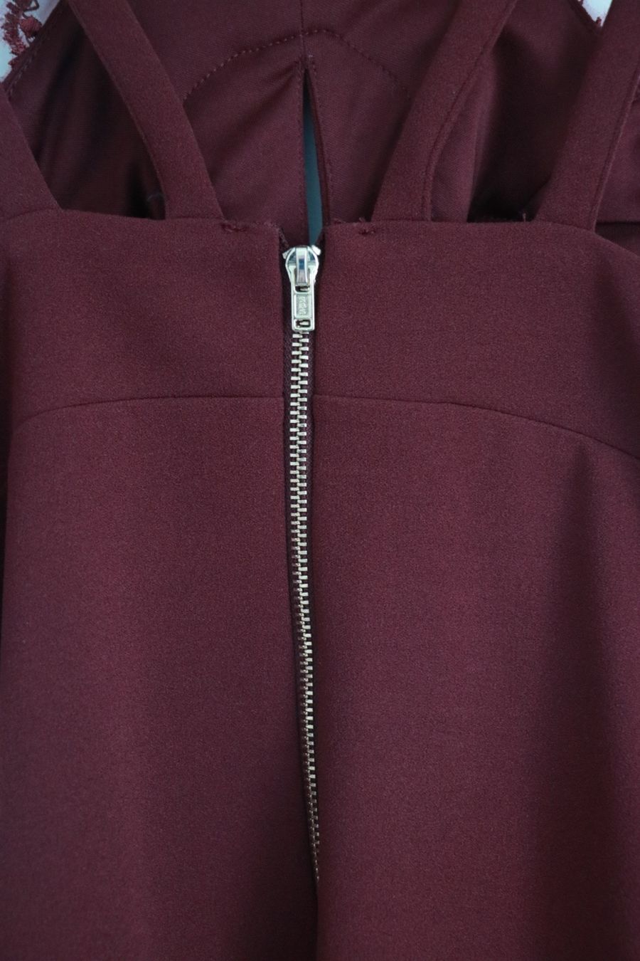 New Look Kleider: New Look dunkelrotes Kleid mit Spitzen-Details – Gebraucht aus Gachnang von todressgolden 4