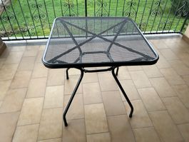 Gartentisch Metall 70x70cm mit 2 Stühlen