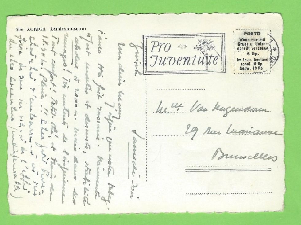 Cartoline postali: Zürich, Landesmuseum – Usato da Zürich venduto da t24_de 1