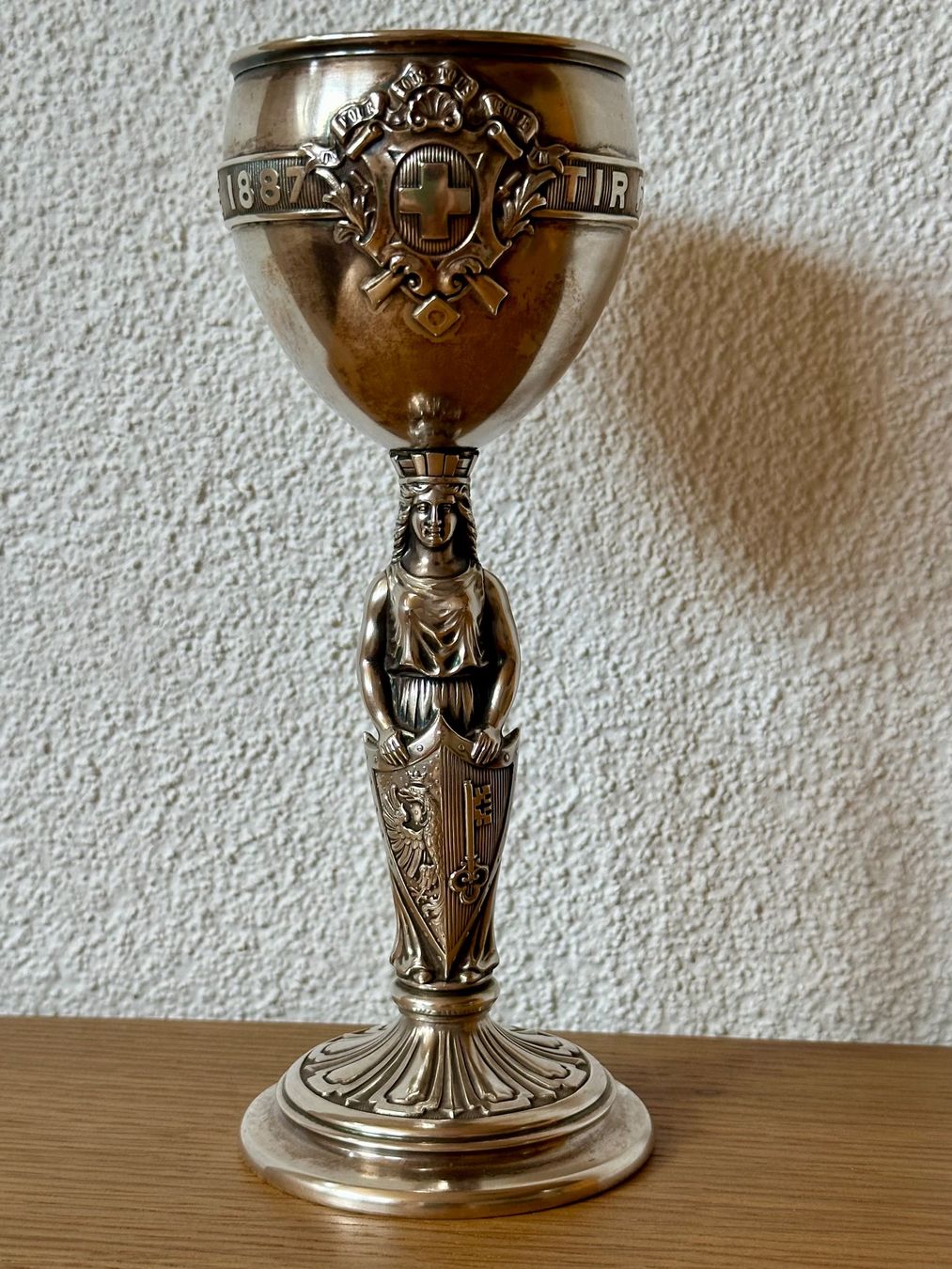 Altre raccolte & rarità: Silberkelch Eidg. Schützenfest Genf 1887 – Usato da Kandergrund venduto da honey-art_and_more