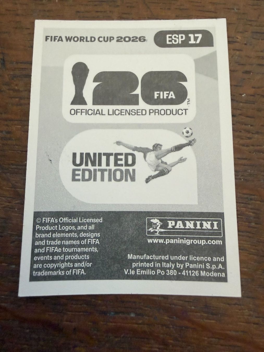 Panini Carte collezionabili: Panini WM 2026 - ESP 17 - NICO WILLIAMS – Usato da Tegerfelden venduto da siebenmacky 1
