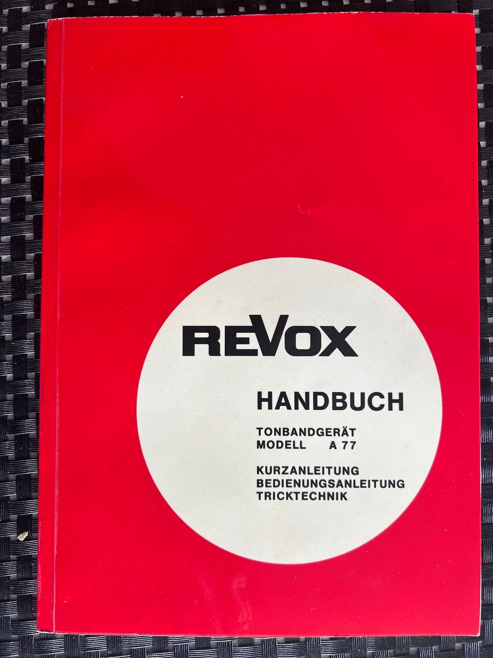 Revox Apparecchi a nastro: Revox Bedienungsanleitung – Usato da Bazenheid venduto da Ruediloosli