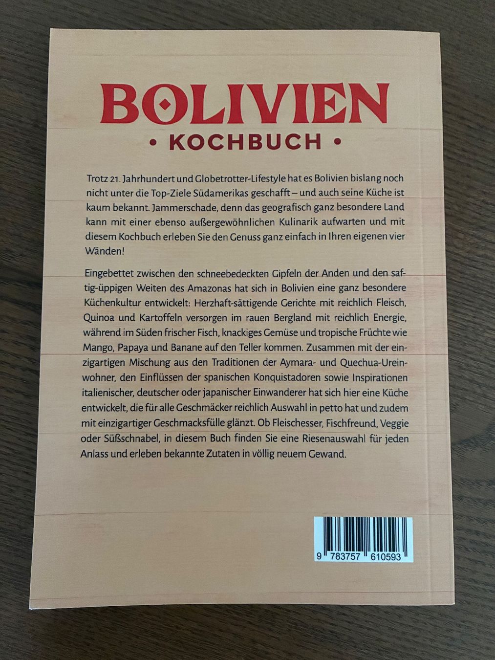 Libri: Bolivien Kochbuch – Nuovo (secondo la descrizione) da Uster venduto da em_58td 1