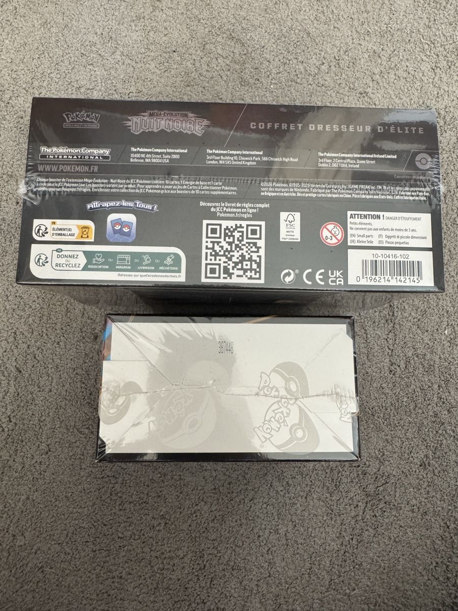 Pokémon Carte collezionabili: Pokémon ETB + Display Méga-Evolution Nuit Noir Scellés - FR – Nuovo e nell'imballaggio originale da Miège venduto da Mickit92 5