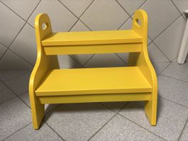 Trogen Tritthocker gelb - 40x38x33 cm