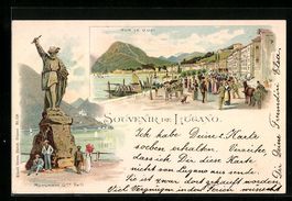 Litho Lugano, Sur le Quai, Monument Gme 