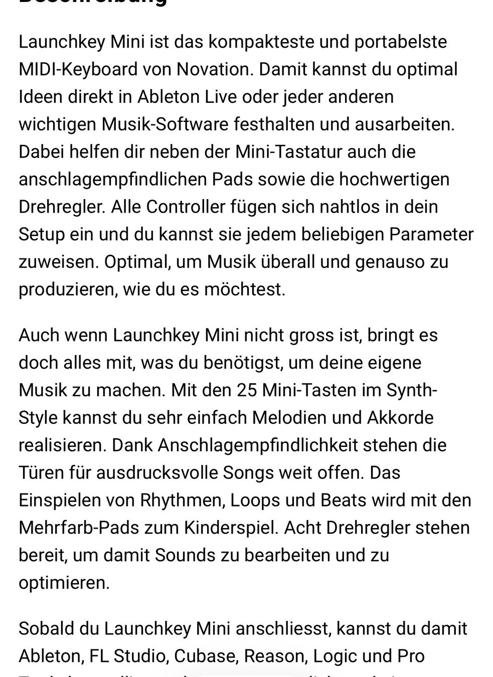 Strumenti musicali: Novation Launchkey Mini - Kompaktes MIDI Keyboard! – Usato da Bolligen venduto da Mitica 2