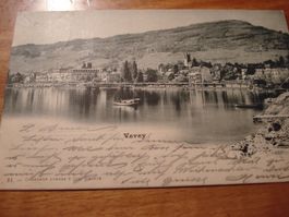 Vevey, vom See aus, 1898, o Vevey