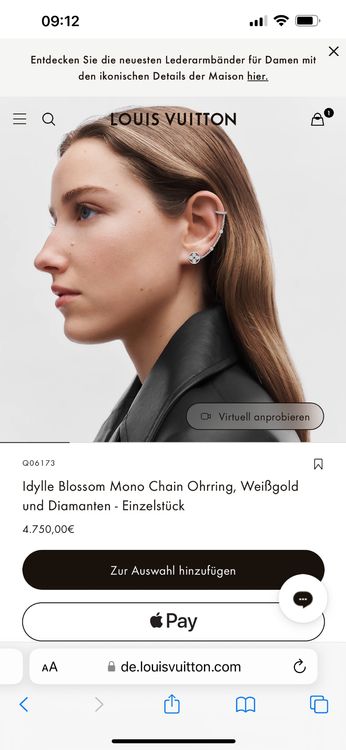 Louis Vuitton Idylle Blossom Mono Chain Earring