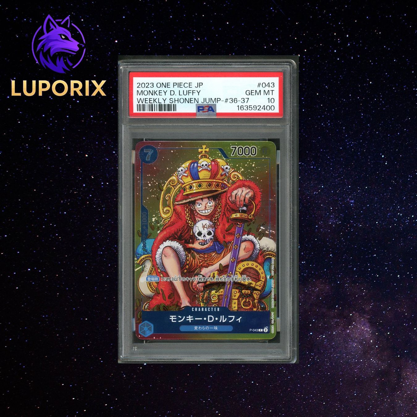 Carte collezionabili: One Piece PSA 10 Monkey D Luffy 043 Weekly Shonen Jump 36 37 – Nuovo (secondo la descrizione) da Oensingen venduto da CSCollectors