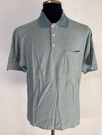 Sommer Herren Poloshirt SPIRIT TODAY Gr. L Baumwolle türkis