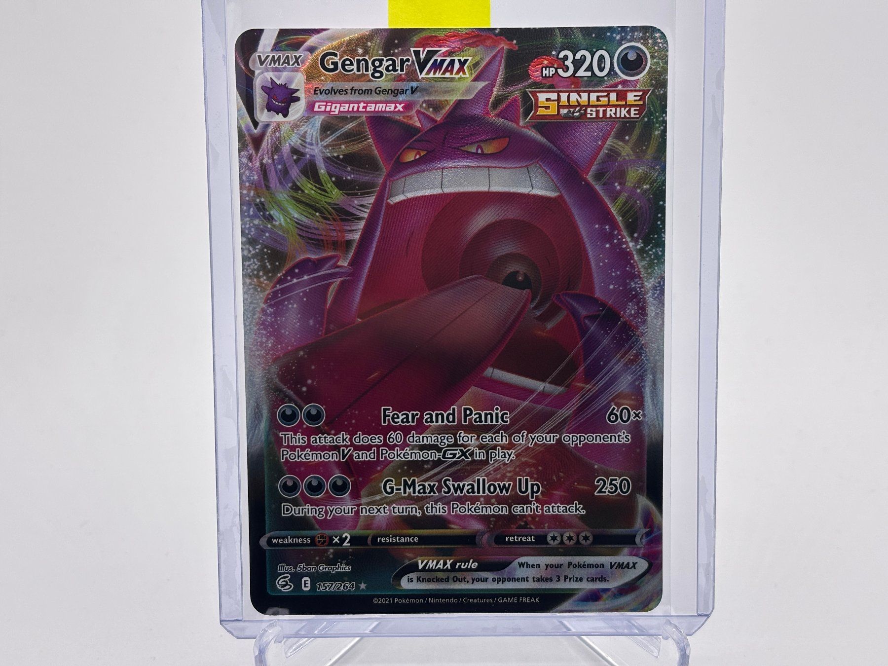 Pokémon Sammelbilder & Trading cards: Fusionsangriff - Gengar VMAX  (FST 157) - DE – Gebraucht aus Allschwil von Bullach