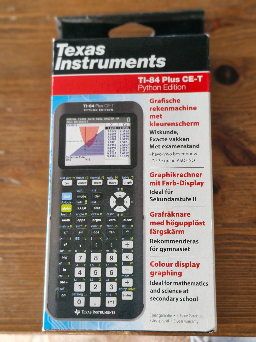Texas Instruments Calcolatrici tascabili: TI‑84 Plus CE‑T Python Edition – Neu & ungeöffnet – Nuovo e nell'imballaggio originale da Gattikon venduto da mro75